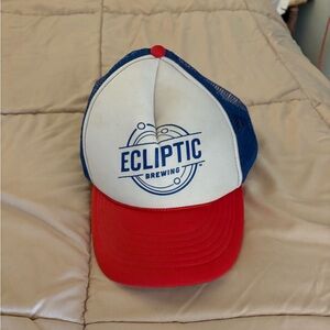 Ecliptic Brewing Red and Blue Trucker Hat